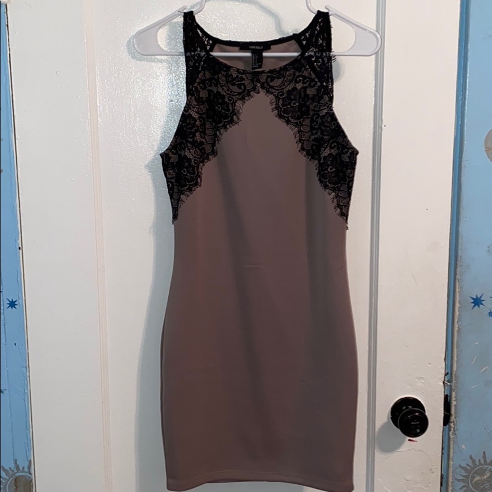 elegant neutral dress